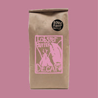 Organic, Fair Trade Lobster Butter Love Decaf Coffee. RoosRoast Coffee