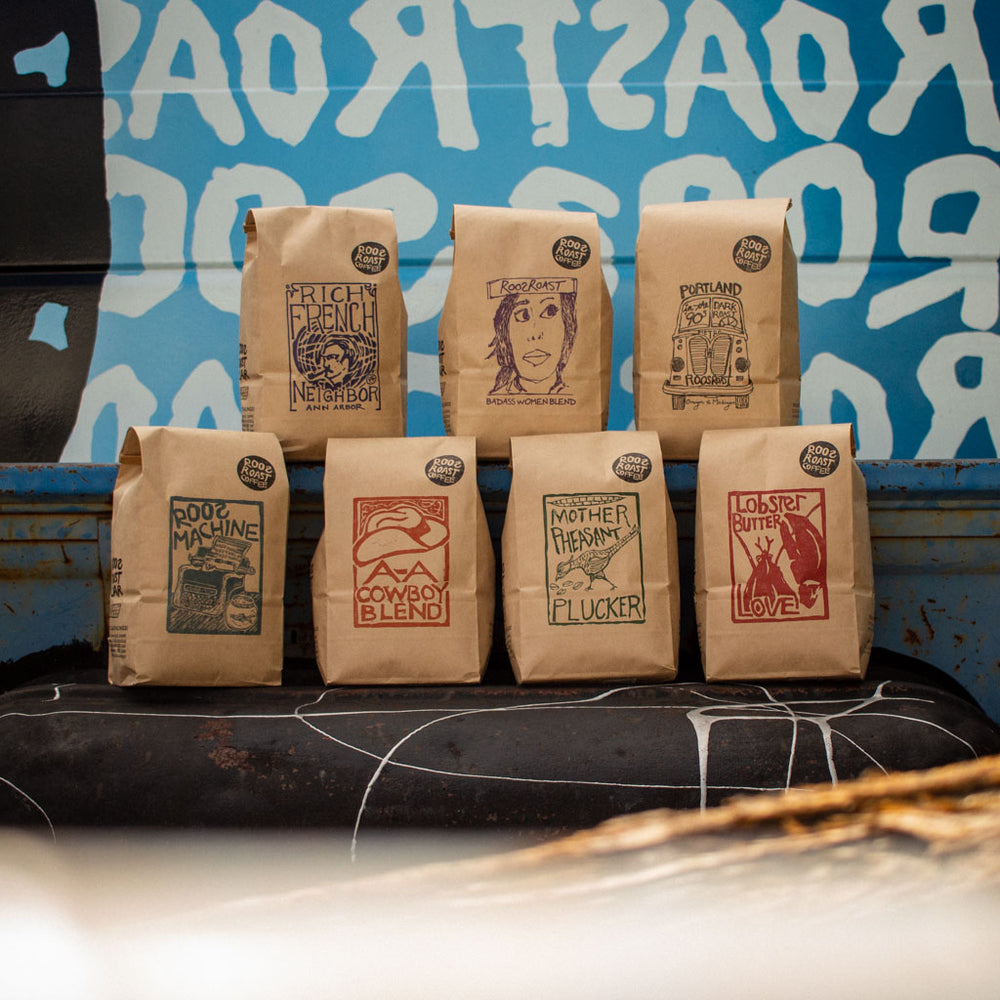contact us coffee lineup by roosroast 