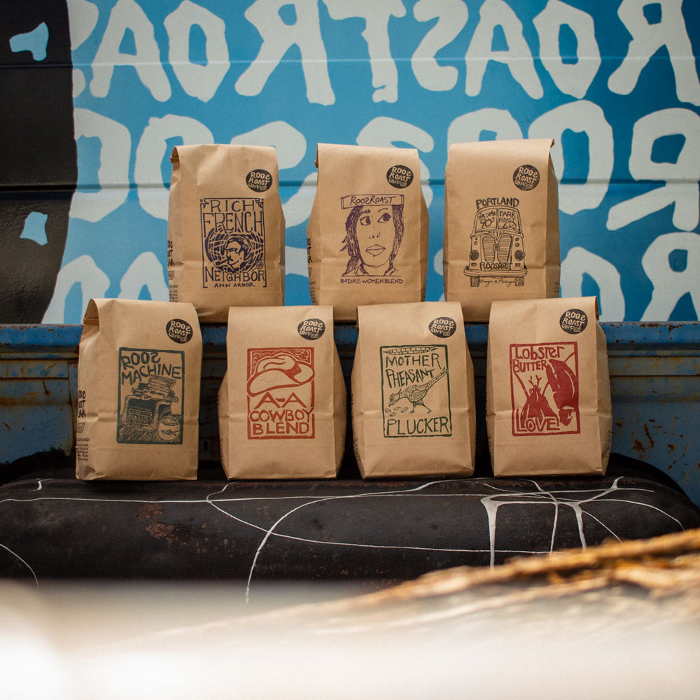contact us coffee lineup by roosroast