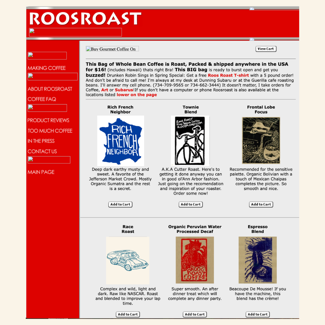 roosroast.com in 2007
