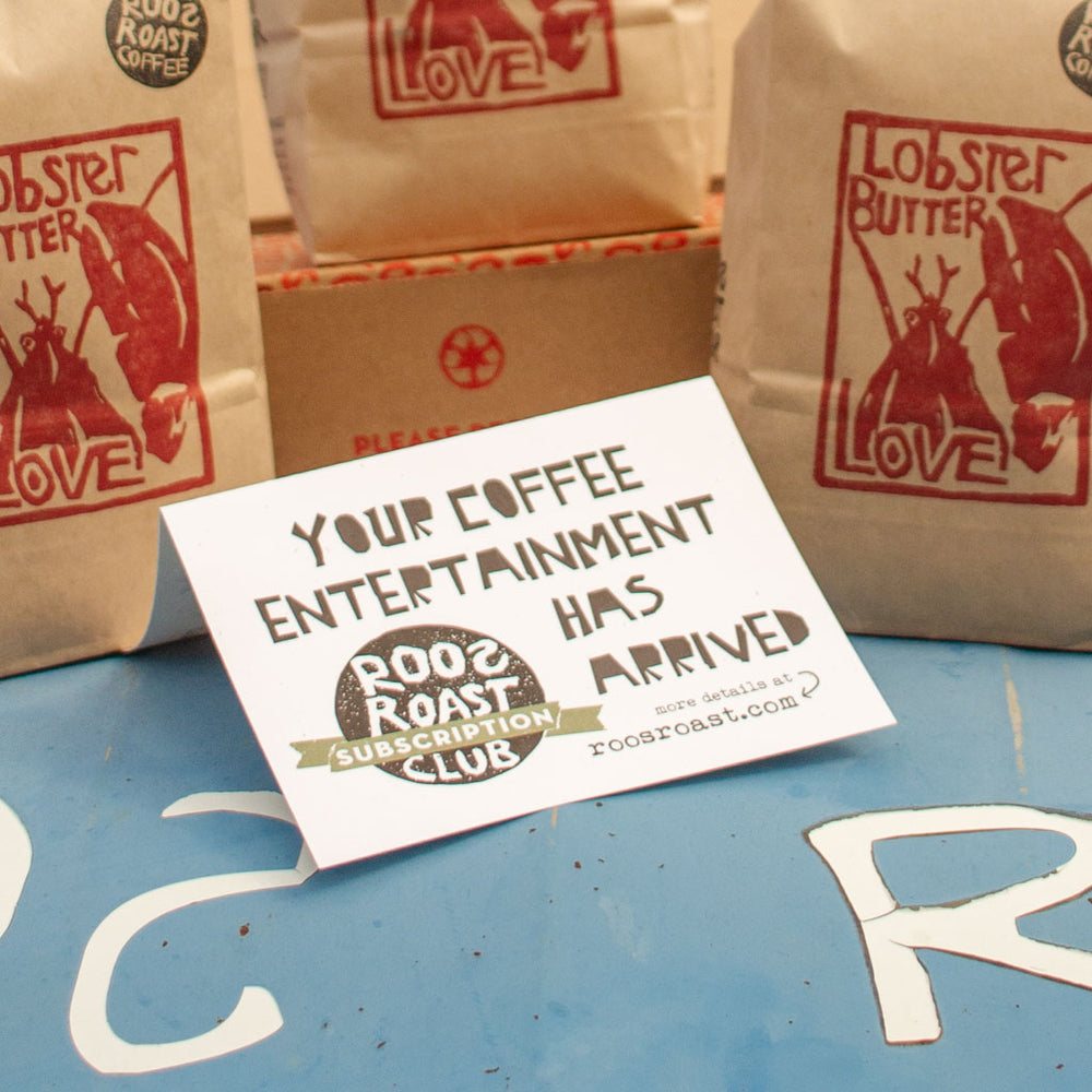 two month coffee gift subscription by roosroast