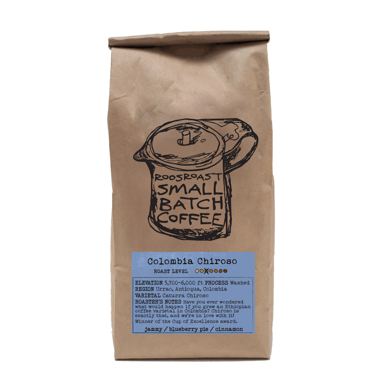 colombia chiroso coffee by roosroast coffee