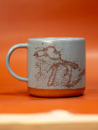 Handmade Ceramic Grayling Mugs