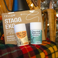 chocolate peppermint rooibos and holiday spice pu'er teas