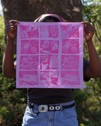 lavender bandana