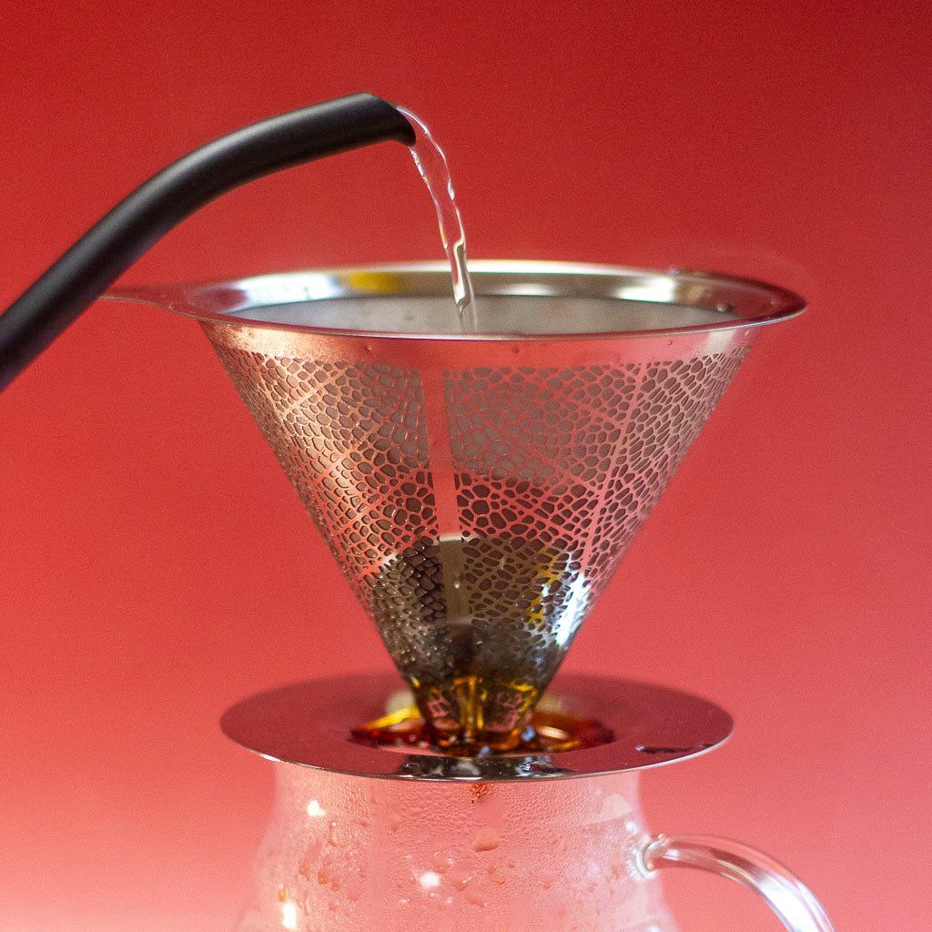 metal mesh pour over 