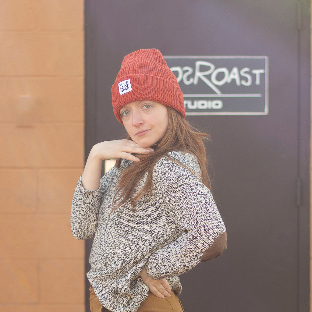 terracotta beanie by roosroast