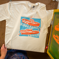 screen printed fishing boat t-shirt 