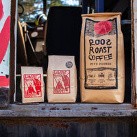 half pound coffee beans for bulk sale at RoosRoast, order bulk coffee as holiday presents, wedding favors, corporate gifts