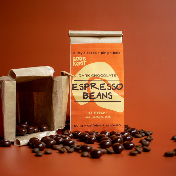 4 oz dark chocolate espresso beans