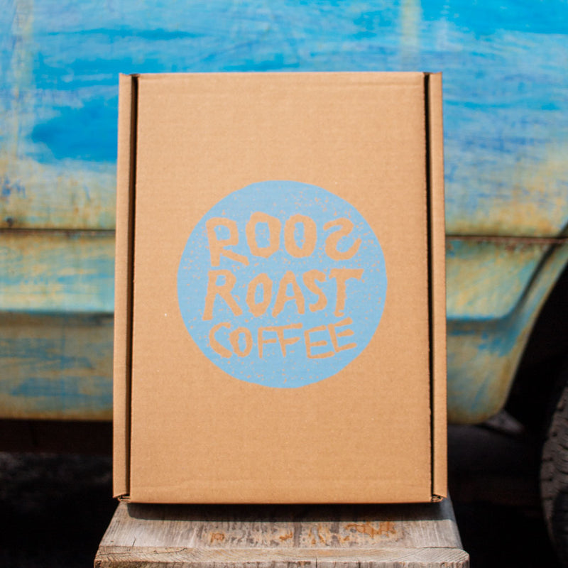 roasty toasty coffee gift box by roosroast coffee in Ann Arbor, Michigan