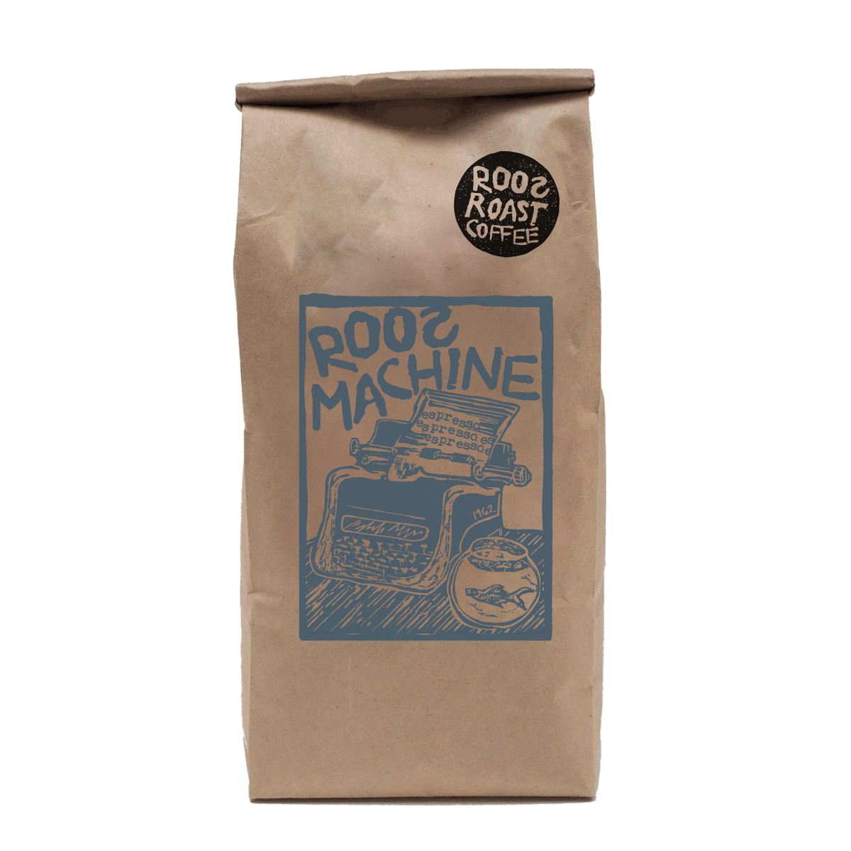 roos machine medium roast coffee beans, roasted by RoosRoast coffee works